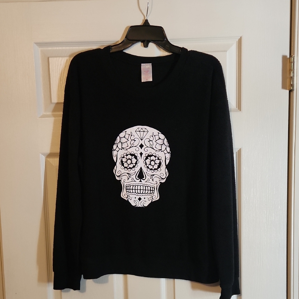 No Boundaries Black Skull Sweatshirt Xxl/2x